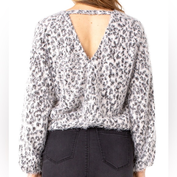 Liverpool Twist-Back Eyelash Sweater - Picture 2 of 6